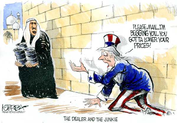 Editorial Cartoon by Jeff Koterba, Omaha World-Herald on Bush Seeks Peace in Middle East