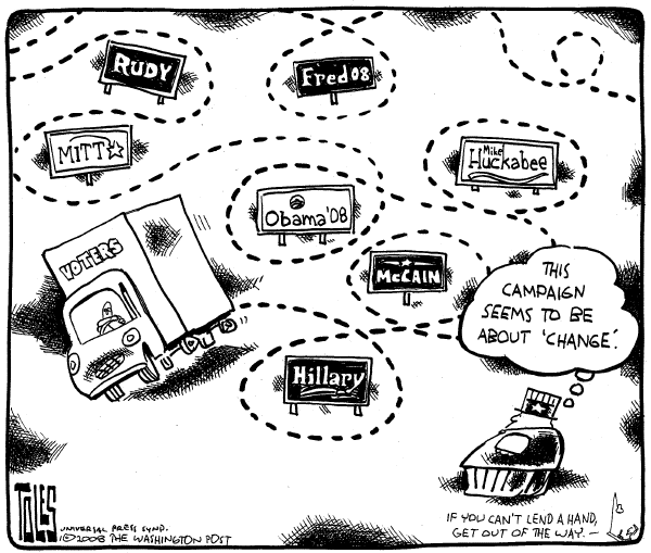 Editorial Cartoon by Tom Toles, Washington Post on In Other News
