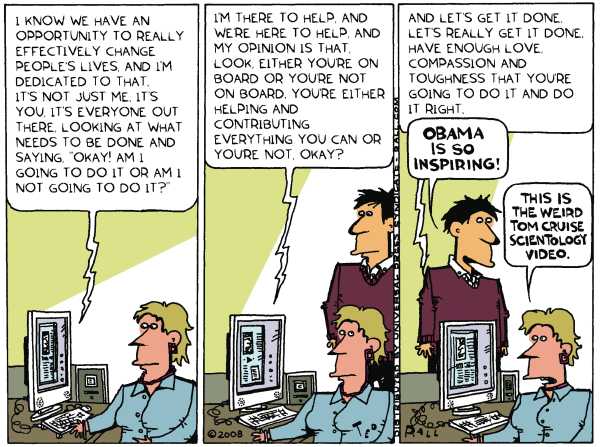 Editorial Cartoon by Ted Rall on Democratic Campaign News