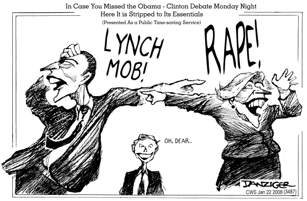 Editorial Cartoon by Jeff Danziger, CWS/CartoonArts Intl. on Democratic Campaign News