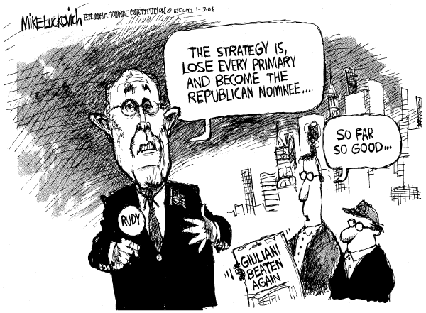 Editorial Cartoon by Mike Luckovich, Atlanta Journal-Constitution on Republican Campaign News