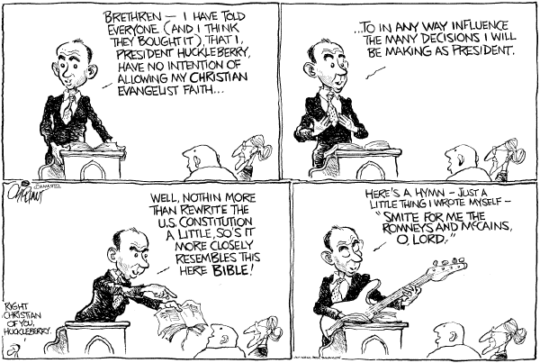 Editorial Cartoon by Pat Oliphant, Universal Press Syndicate on Republican Campaign News