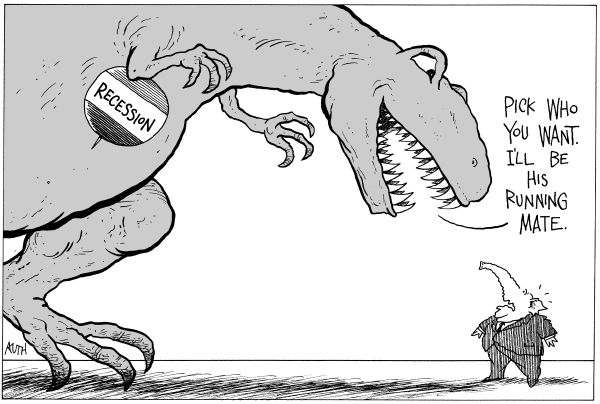 Editorial Cartoon by Tony Auth, Philadelphia Inquirer on Republican Campaign News