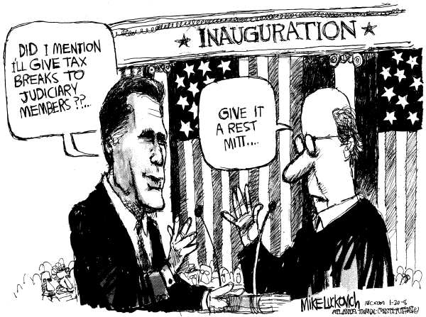 Editorial Cartoon by Mike Luckovich, Atlanta Journal-Constitution on Republican Campaign News