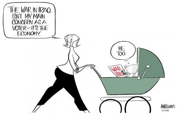 Editorial Cartoon by Ann Telnaes, CWS/CartoonArts Intl. on Iraq Occupation Continues
