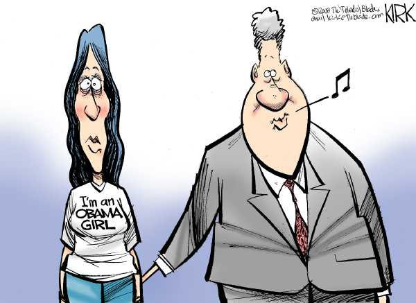 Editorial Cartoon by Kirk Walters, Toledo Blade on Bill Clinton Assumes Major Role