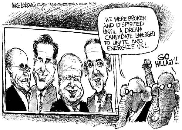 Editorial Cartoon by Mike Luckovich, Atlanta Journal-Constitution on McCain Wins Florida