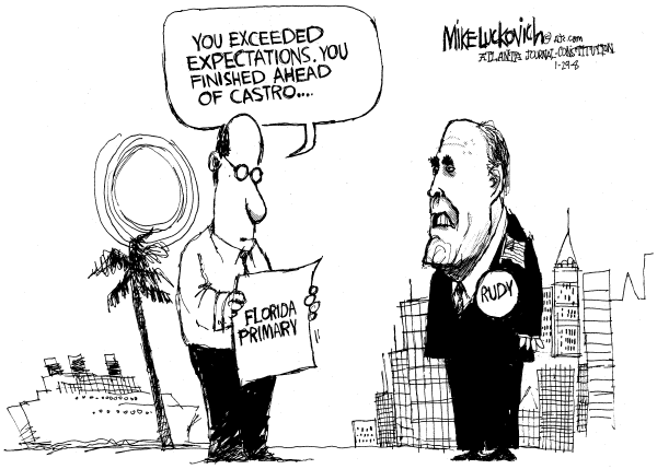 Editorial Cartoon by Mike Luckovich, Atlanta Journal-Constitution on McCain Wins Florida