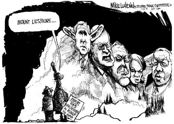 Editorial Cartoon by Mike Luckovich, Atlanta Journal-Constitution on Iraq Report Released