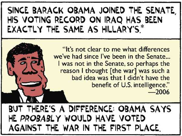 Editorial Cartoon by Ted Rall on Campaign News