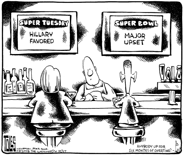 Editorial Cartoon by Tom Toles, Washington Post on Campaign News