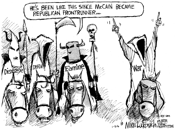 Editorial Cartoon by Mike Luckovich, Atlanta Journal-Constitution on Campaign News