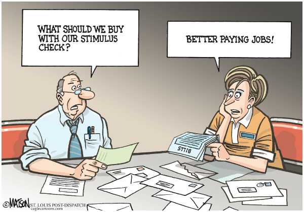 Editorial Cartoon by RJ Matson, Cagle Cartoons on Economy Troubled on Many Fronts