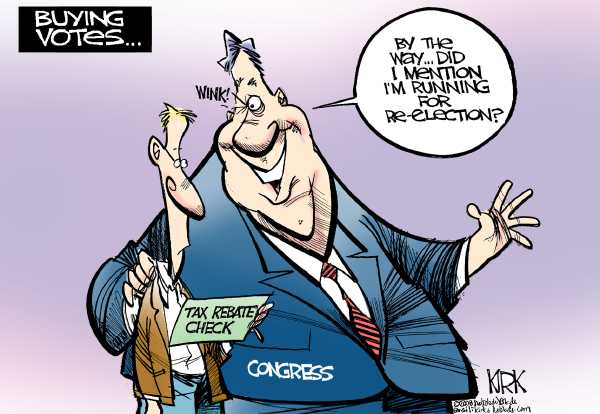Editorial Cartoon by Kirk Walters, Toledo Blade on Economy Troubled on Many Fronts