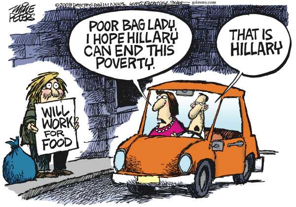 Editorial Cartoon by Mike Peters, Dayton Daily News on Economy Troubled on Many Fronts