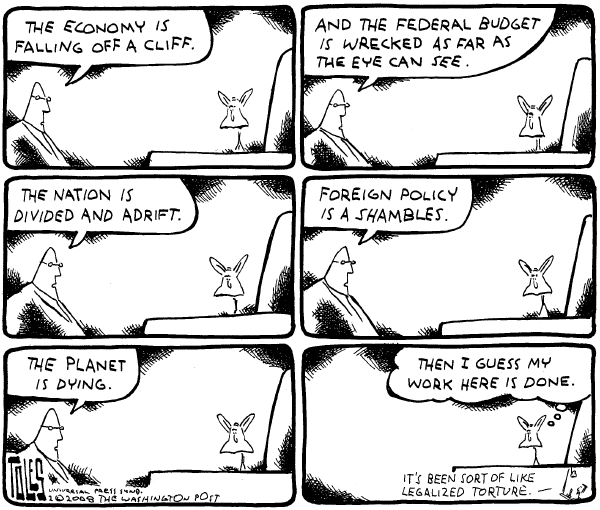 Editorial Cartoon by Tom Toles, Washington Post on In Other News