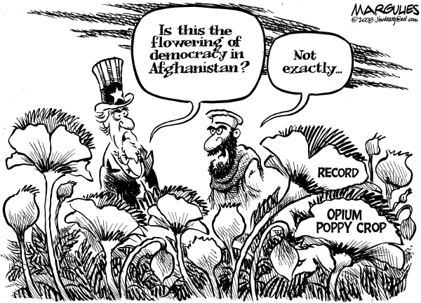 Editorial Cartoon by Jimmy Margulies, The Record, New Jersey on War on Terror Heating Up