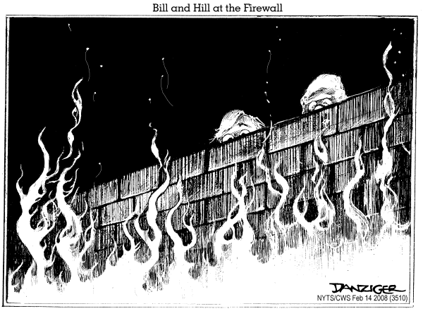 Editorial Cartoon by Jeff Danziger, CWS/CartoonArts Intl. on Superdelegates to Decide Demo Race