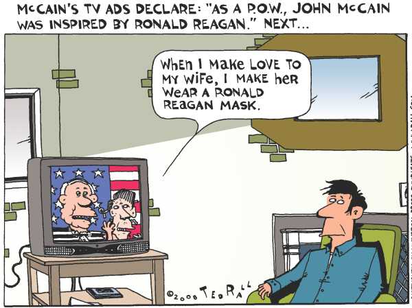 Editorial Cartoon by Ted Rall on Huckabee Anticipates Miracle
