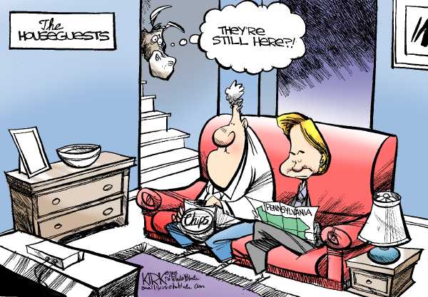 Editorial Cartoon by Kirk Walters, Toledo Blade on Clinton Fights On