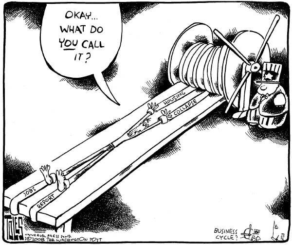 Editorial Cartoon by Tom Toles, Washington Post on Gas Moves Toward $4