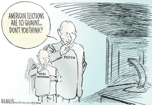 Editorial Cartoon by Rex Babin, Sacramento Bee on In Other News