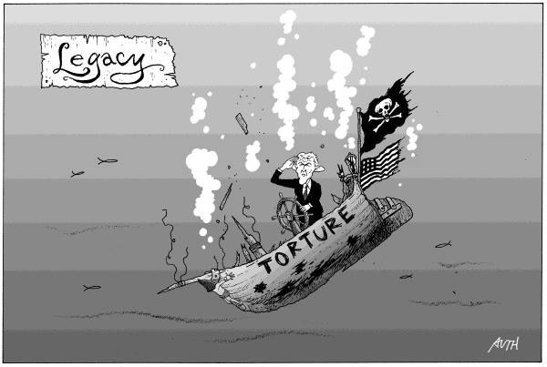 Editorial Cartoon by Tony Auth, Philadelphia Inquirer on War on Terror Costs Rising