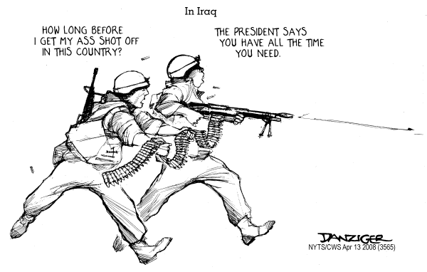 Editorial Cartoon by Jeff Danziger, CWS/CartoonArts Intl. on Situation Worsens in Iraq