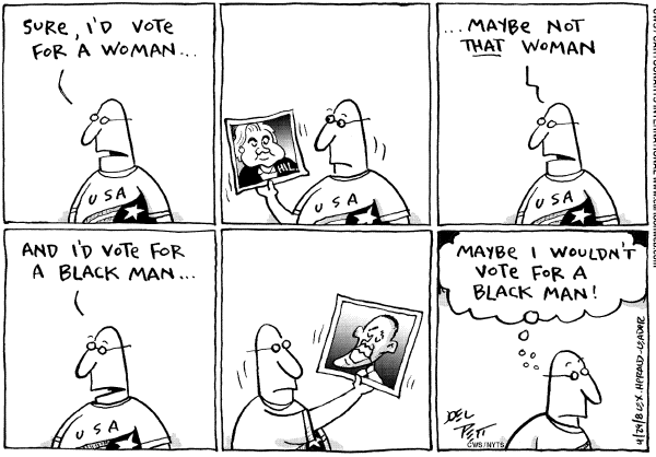 Editorial Cartoon by Joel Pett, Lexington Herald-Leader, CWS/CartoonArts Intl. on Campaign News