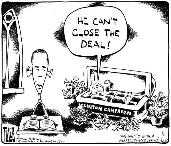 Editorial Cartoon by Tom Toles, Washington Post on Campaign News
