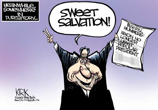Editorial Cartoon by Kirk Walters, Toledo Blade on Bush Influencing GOP