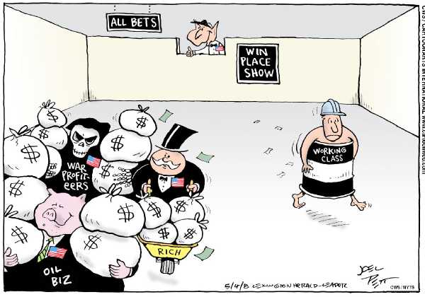Editorial Cartoon by Joel Pett, Lexington Herald-Leader, CWS/CartoonArts Intl. on Economy Shows Signs of Life