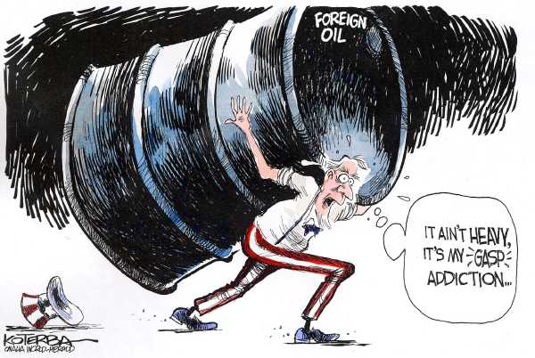 Editorial Cartoon by Jeff Koterba, Omaha World-Herald on Economy Shows Signs of Life