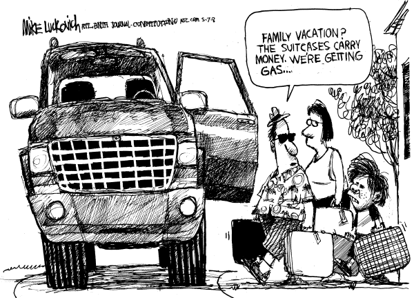Editorial Cartoon by Mike Luckovich, Atlanta Journal-Constitution on In Other News