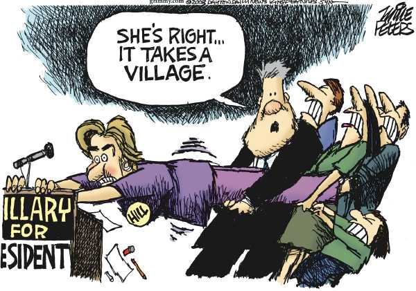 Editorial Cartoon by Mike Peters, Dayton Daily News on Clinton Wins Big in West Virginia