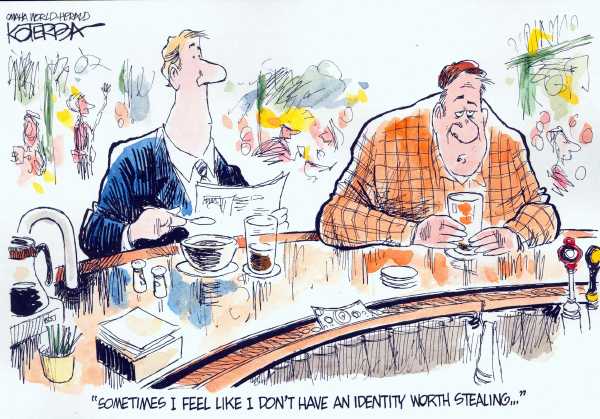 Editorial Cartoon by Jeff Koterba, Omaha World-Herald on Economy Stabilizing