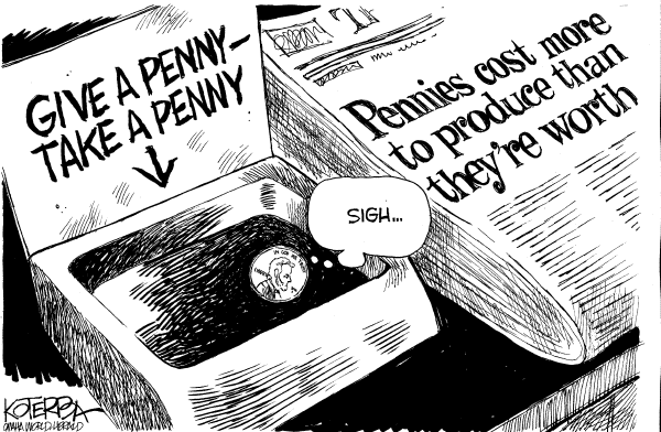 Editorial Cartoon by Jeff Koterba, Omaha World-Herald on In Other News