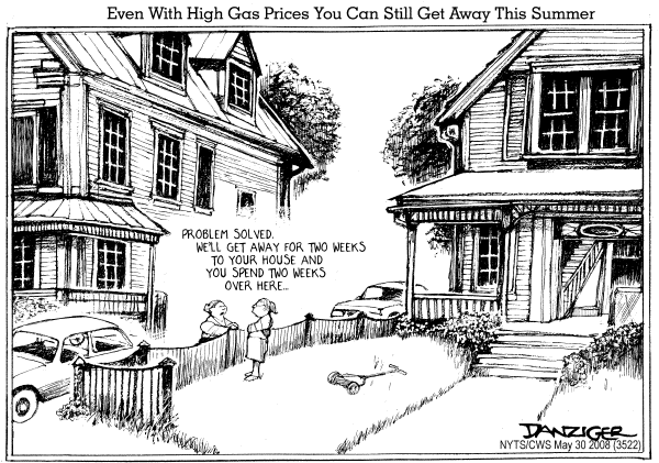 Editorial Cartoon by Jeff Danziger, CWS/CartoonArts Intl. on Gas Prices Changing Driving Habits