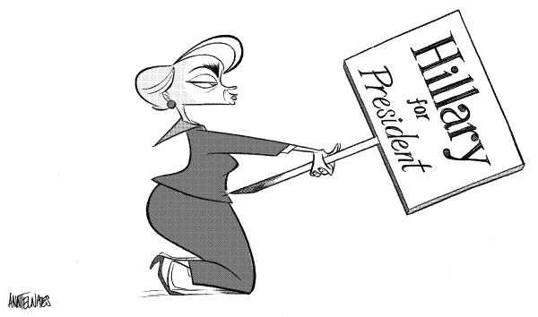 Editorial Cartoon by Ann Telnaes, CWS/CartoonArts Intl. on Democrats Choose Obama