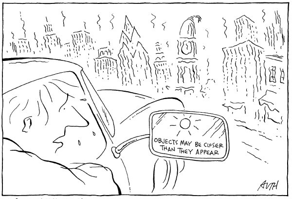 Editorial Cartoon by Tony Auth, Philadelphia Inquirer on Global Warming Worries Continue