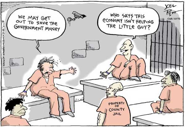 Editorial Cartoon by Joel Pett, Lexington Herald-Leader, CWS/CartoonArts Intl. on Economy Not Rebounding Yet