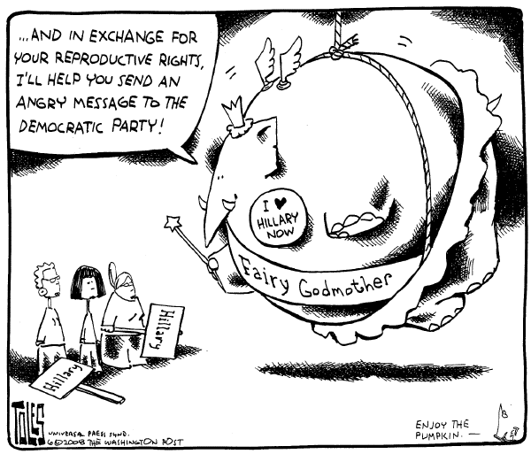 Editorial Cartoon by Tom Toles, Washington Post on McCain Steps Up Attack on Obama