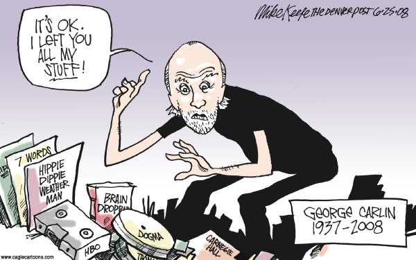 Editorial Cartoon by Mike Keefe, Denver Post on In Other News