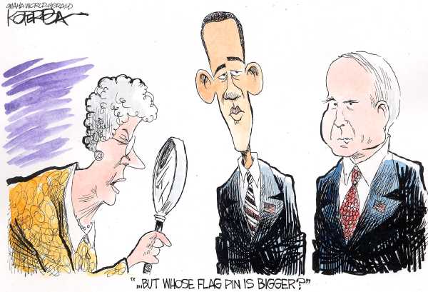 Editorial Cartoon by Jeff Koterba, Omaha World-Herald on Campaign News