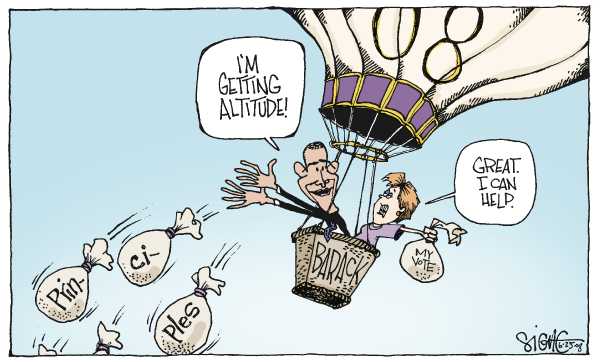 Editorial Cartoon by Signe Wilkinson, Philadelphia Daily News on Campaign News