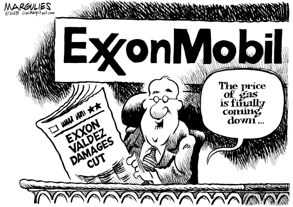 Editorial Cartoon by Jimmy Margulies, The Record, New Jersey on Americans Adjust to Gas Prices