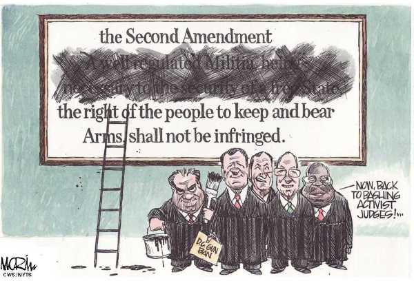 Editorial Cartoon by Jim Morin, Miami Herald on Supreme Court Issues Landmark Ruling