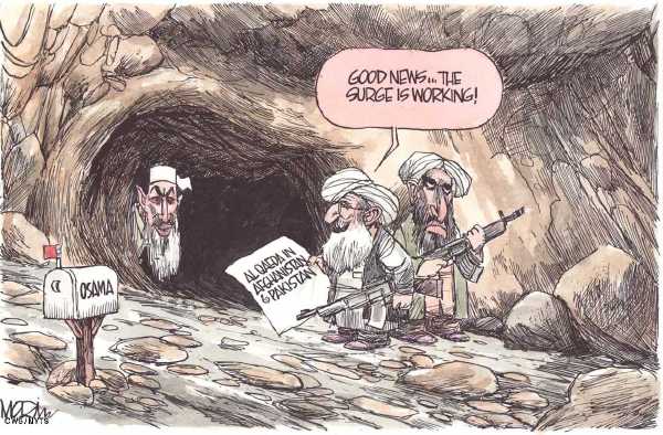 Editorial Cartoon by Jim Morin, Miami Herald on War on Terror Takes a Turn