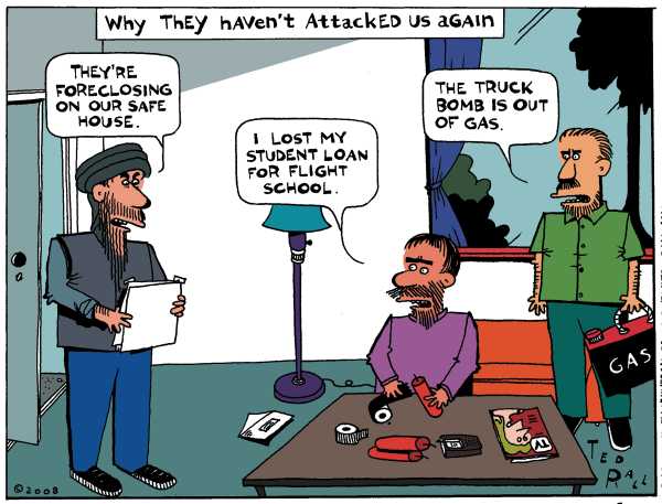 Editorial Cartoon by Ted Rall on War on Terror Takes a Turn