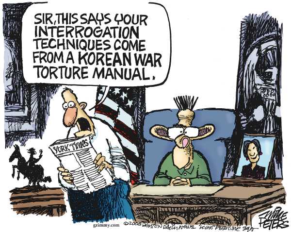 Editorial Cartoon by Mike Peters, Dayton Daily News on War in Iraq Takes a Turn